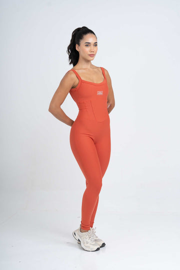 Macacão Fitness Compressão Power Corset Telha