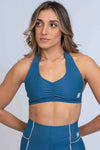 Top Fitness Nala Azul Sereia compressão