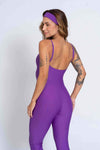 Macacão Fitness Flare Roxo Vibrante