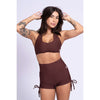 Short Smile Com Empina Chocolate Dark (Leve Defeito)