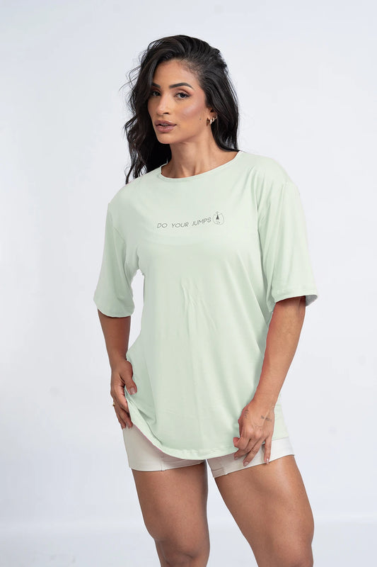 Blusão Oversized Do Your Jumps Verde Candy (Leve Defeito)