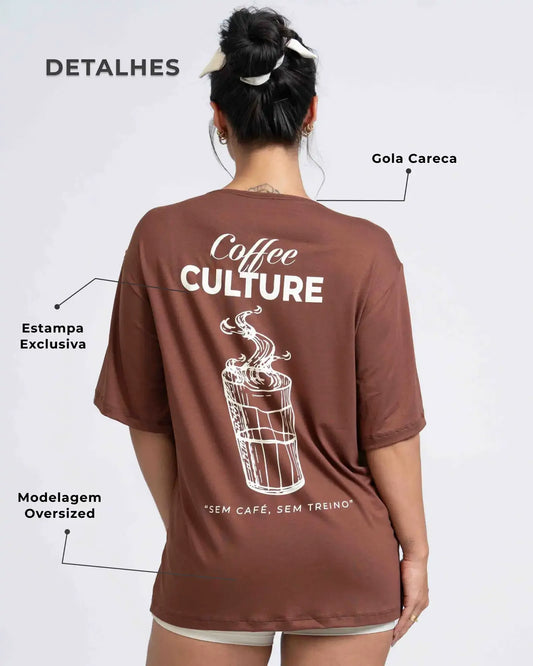 Blusão Oversized Coffee - Maré Maria moda fitness