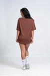 Blusão Fitness Oversized 'Do Your Jumps' Marrom