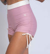 Short Fitness Compressão Smile Duo Rosa Glam Com Off White