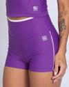 Short New Line Roxo Vibrante com Rosa Blush (Leve defeito)