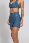 Short Fitness Compressão Classic Azul Maré