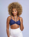 Top fitness Rayssa invertido azul marinho