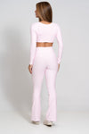 Calça Legging Fitness New Flare Rosa Blush