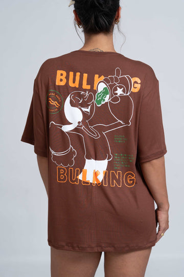 Blusão Fitness Oversized 'Olívia Maromba' Marrom