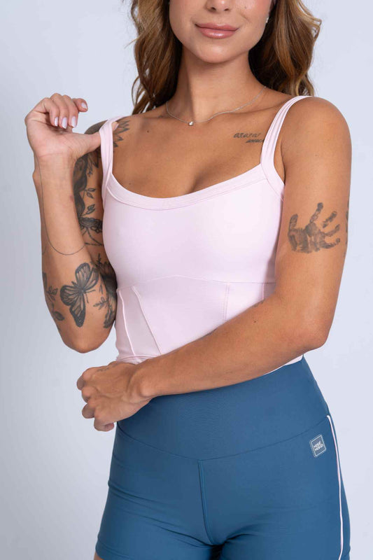 Top Fitness Power Corset Rosa Blush