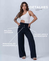 Calça pantalona beach preta