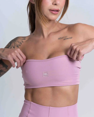 Top Fitness Tomara Que Caia Allure Rosa Glam