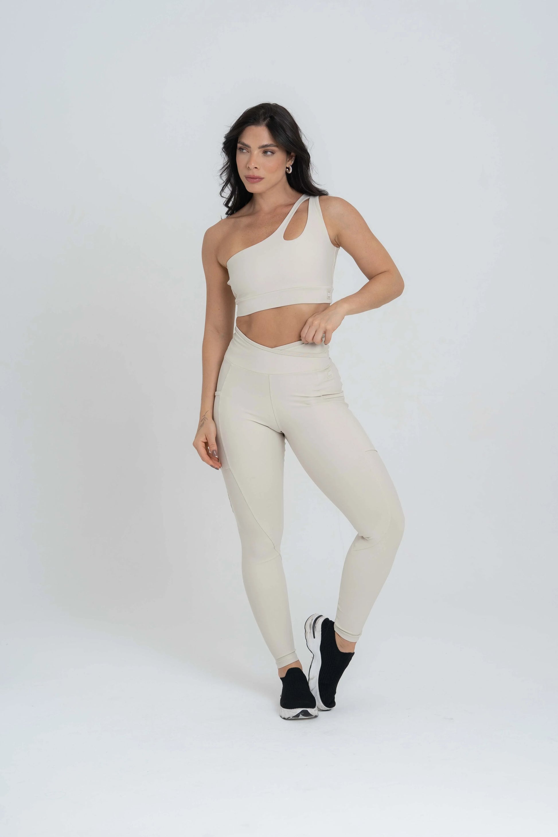 Legging Fusion Luna e viés Luna compressão s/empina - Maré Maria moda fitness