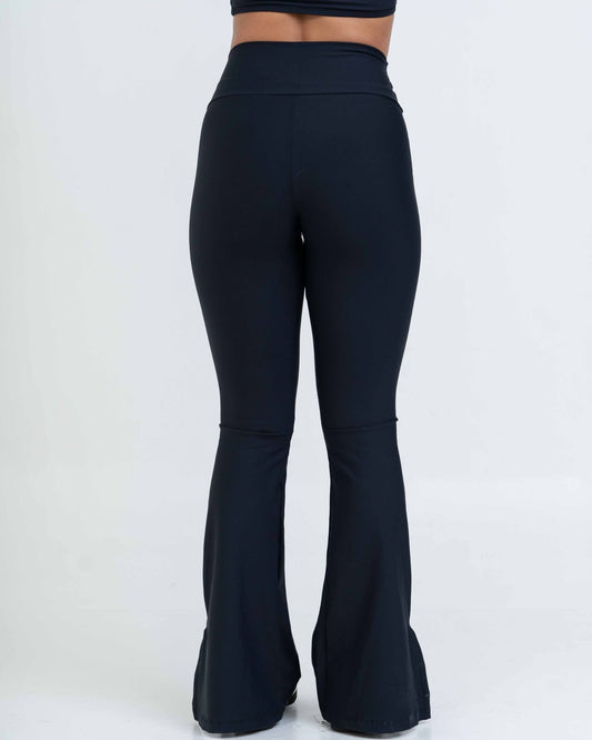 Calça Legging Flare Trend Preta compressão s/empina