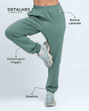 Calça Street Moletinho Jogger Verde Eucalipto (Leve Defeito)