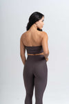 Top Fitness Tomara Que Caia Allure Marrom Carbono