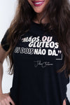 T-Shirt fitness Focus Julia  Preta