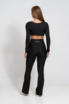 Top Fitness Manga Longa Infinity Super Black