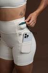 Short Fitness Compressão New Bike Creme