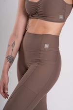 Calça Legging Fitness Compressão New Classic Capuccino