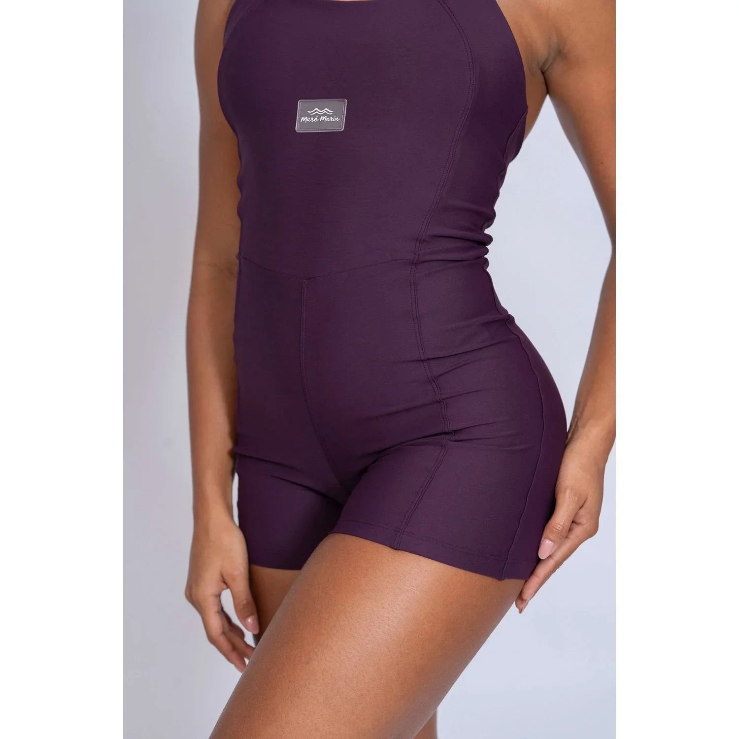 Macaquinho Fitness Native Blueberry Frente Unica - Maré Maria moda fitness