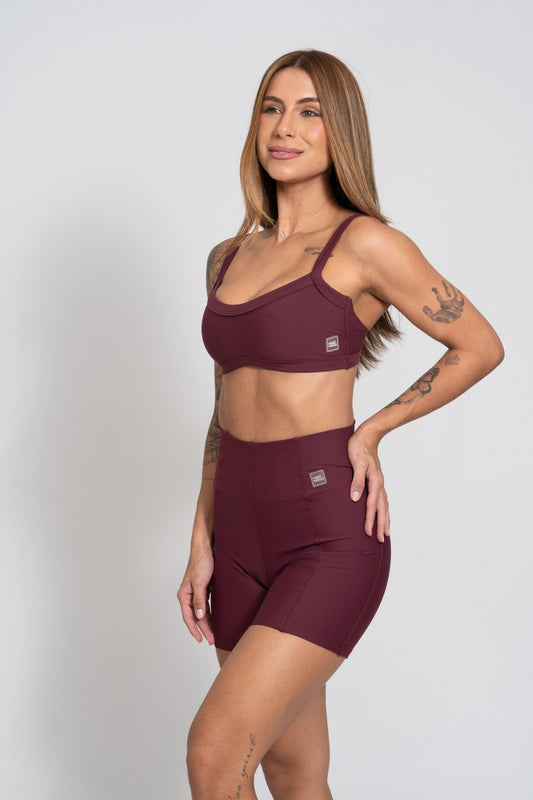 Short Fitness Compressão Classic Ruby