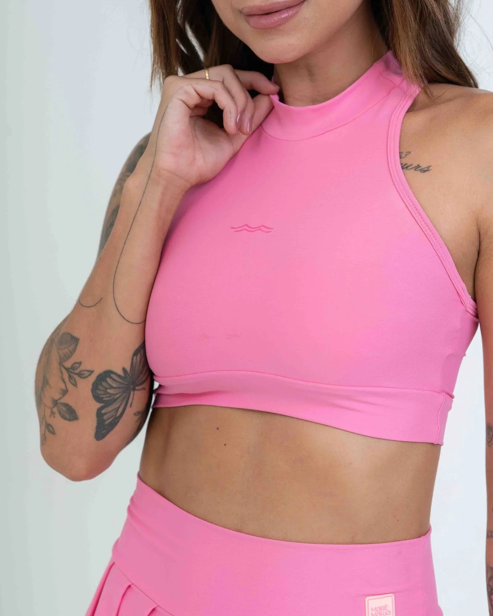 Top Fitness Aline Rosa Malibu - Maré Maria moda fitness