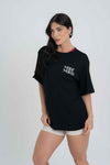 Blusão Fitness Oversized Coffee Preta