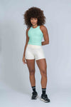 Blusa Fitness Casual Charlote Verde Menta compressão