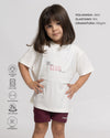 Blusão Oversized Infantil Mini Club Member Off White