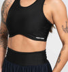 Top Fitness Corrida Com Bolso Super Black