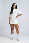 Blusão Fitness Oversized 'Poderosas' Off White