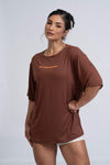 Blusão Fitness Oversized 'Olívia Maromba' Marrom