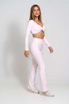 Top Fitness Manga Longa Infinity Rosa Blush
