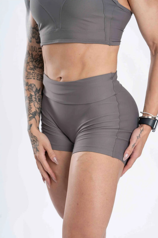 Short Fitness Basic Cinza