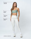 Calça Legging Fitness New Classic Duo Brisa Com Verde Sálvia
