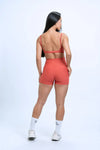 Short Slim Páprica compressão (Leve defeito)