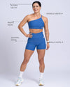 Top Fitness Carol Azul Safira