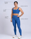 Top Fitness Open Azul Safira