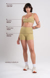 Short Fitness Active Verde Pistache Com Off White