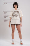 T-Shirt Oversized Beach Azul Safira