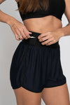 Conjunto Fitness Corrida Sara Super Black com Bolsos