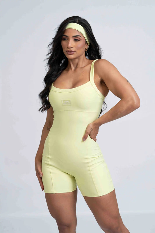 Macaquinho Fitness Flow Chá verde (Leve defeito)