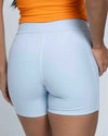 Short fitness Bike Azul Ice compressão s/ costura Frontal