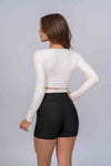 Top Fitness Classic Manga Longa Off White