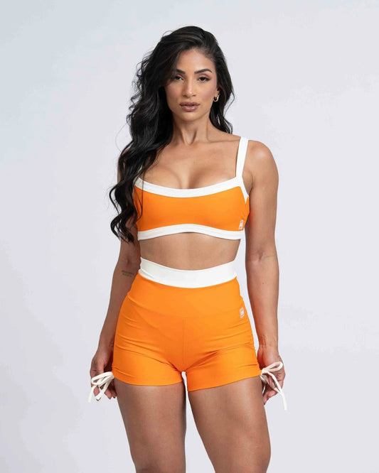 Top Fitness Flow Duo Tangeria com Off White - Maré Maria moda fitness