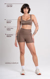 Short Fitness Active Capuccino Com Off White