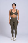 Calça Legging Fitness Compressão Classic Verde Musgo