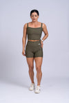 Short Fitness Compressão Classic Verde Musgo