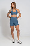 Short Fitness Compressão Classic Azul Maré